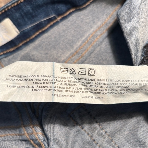 California Vintage | Women Straight Leg Frayed Hem Distressed Jean Pant 11/30 - Picture 9 of 10